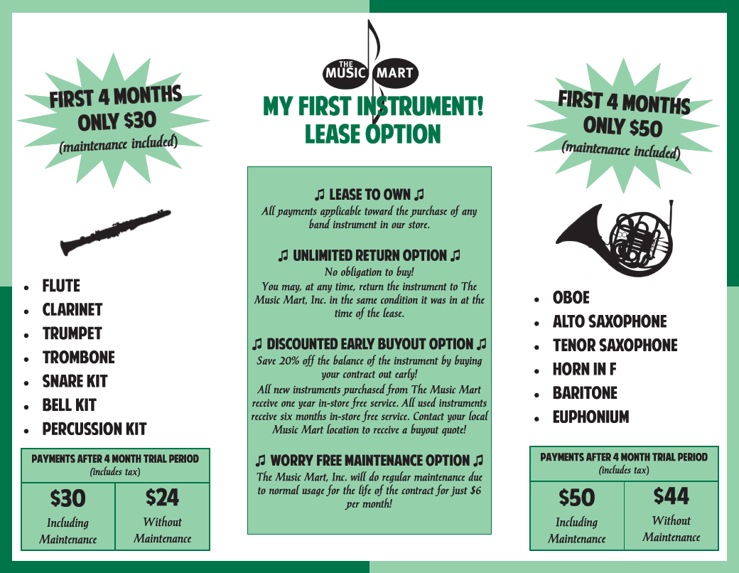 Music Mart Band Instrument Rental